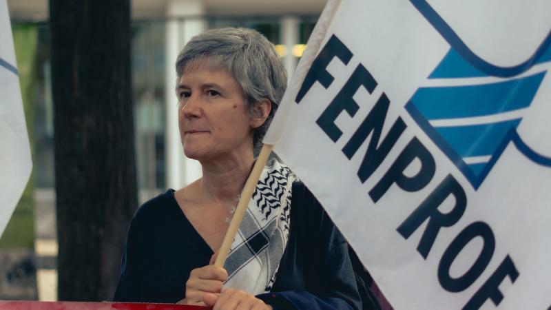 Contacto com trabalhadores do piquete de greve